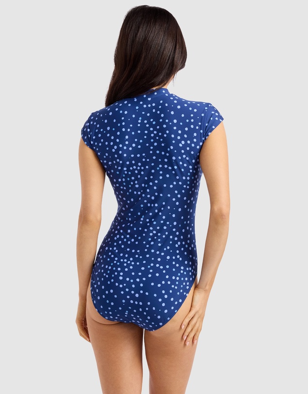 Seafolly - Dolce Dot Zip Front One Piece Swimsuit