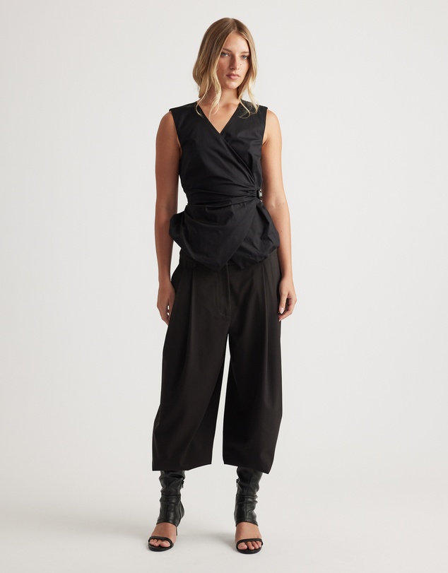 Decjuba - Ava Belted Wrap Top