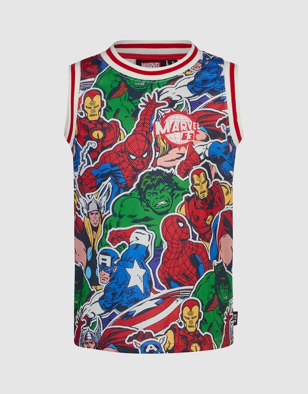 Rock Your Kid - Marvel Basketball Singlet - Kids-Teens