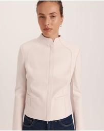 SABA - Karla Wool Fitted Biker Jacket