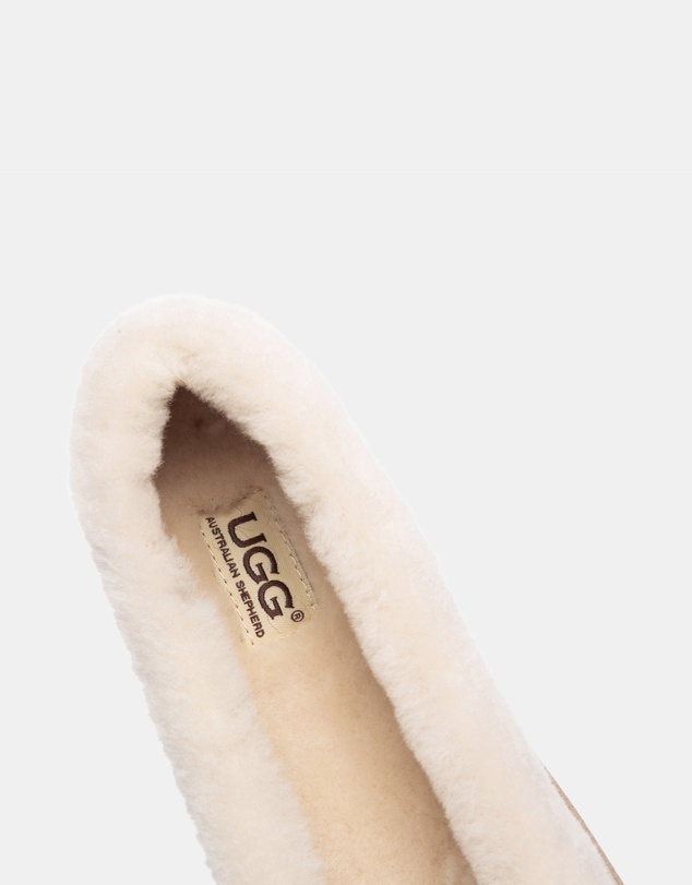 EVERAU - Australian Shepherd Ugg Milea Cow Suede Upper Loafer Oxfords Flats