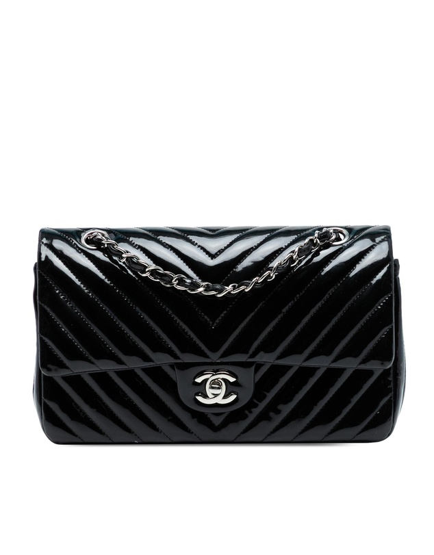 Pre-Loved by Azura Reborn - Pre-Loved Medium Classic Chevron Patent Double Flap