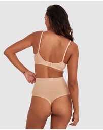 Bras N Things - Base Layers Plunge Wirefree Bra - Nude 2