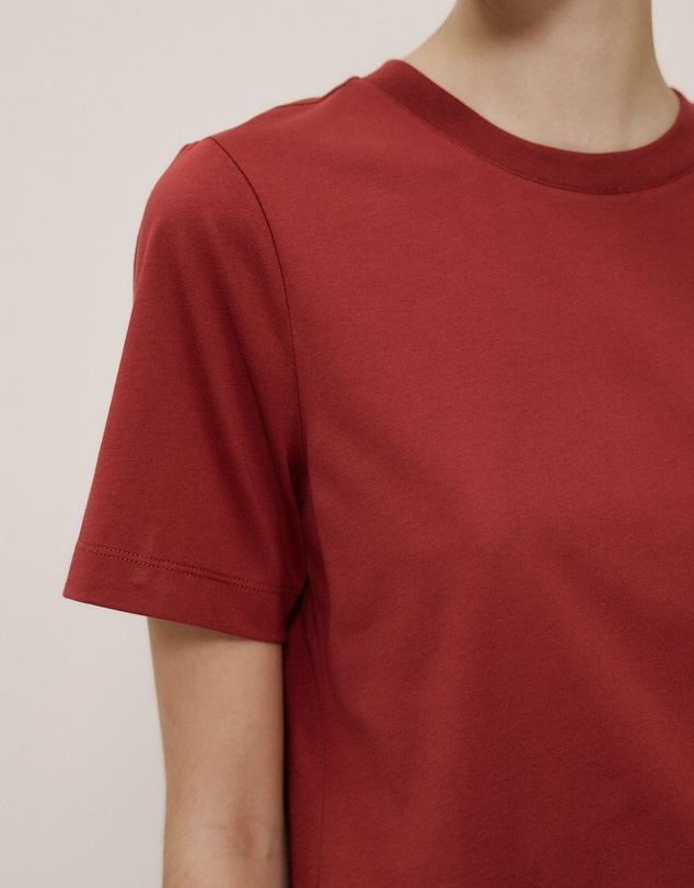 Trenery - Australian Cotton Classic T-shirt in Russet