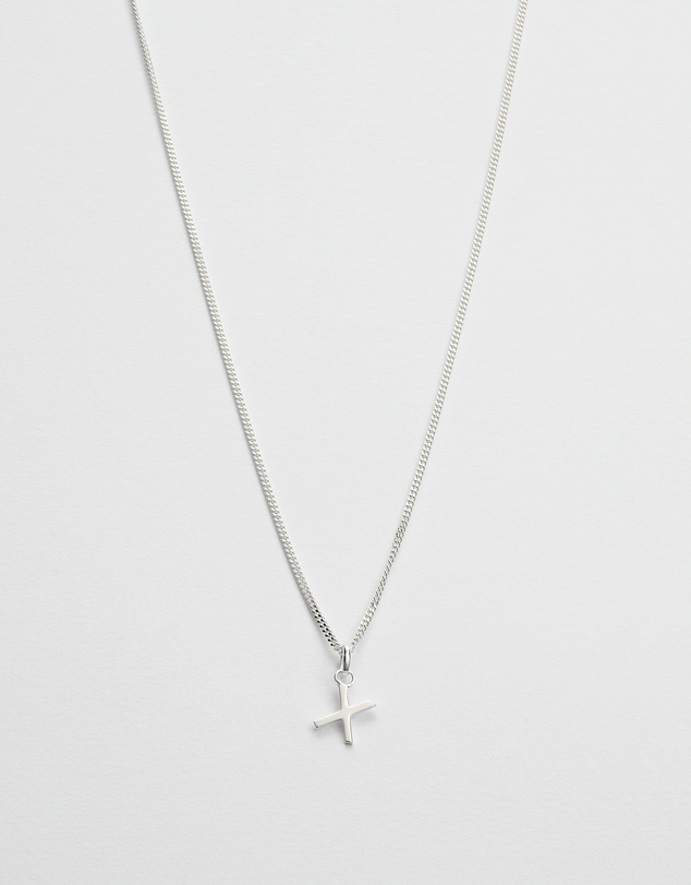 Kirstin Ash - X Outline Initial Necklace