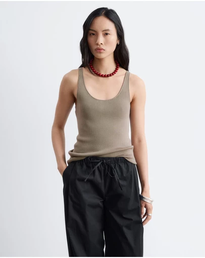 & Other Stories - Knitted Scoop-Neck Tank Top
