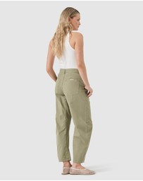Rolla's - Gigi Barrel Drill Jean - Summer Olive