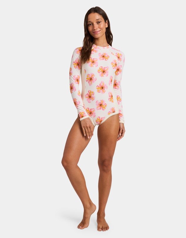 Roxy - Womens Hibiscus Long Sleeve One Piece