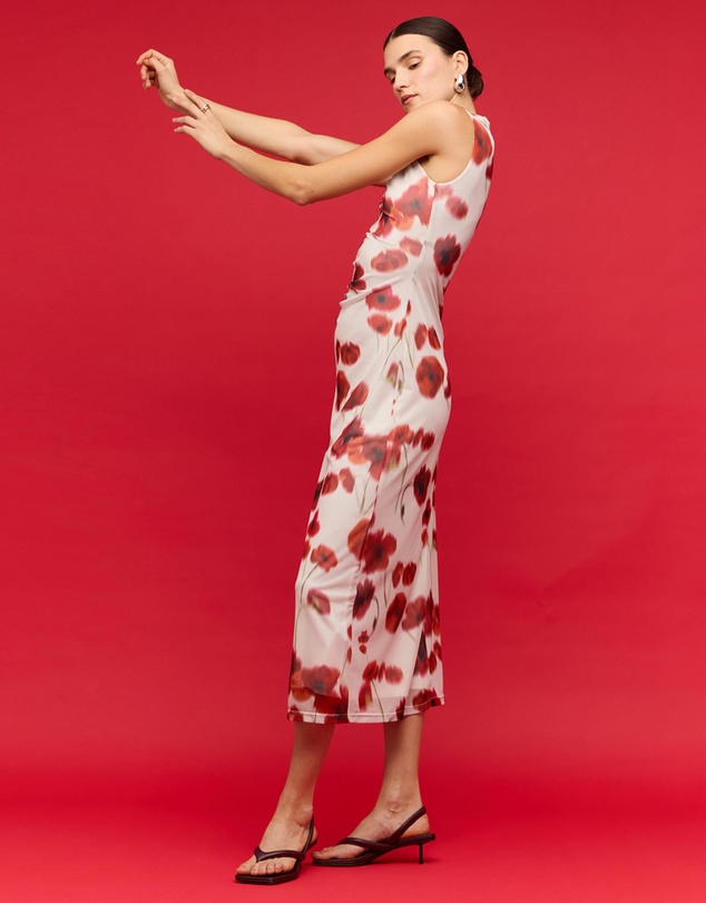 Staple the Label - Lumi Mesh Midi Dress