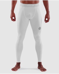SKINS - SKINS Compression Men's Series-1 Running/Gym Long Tight White