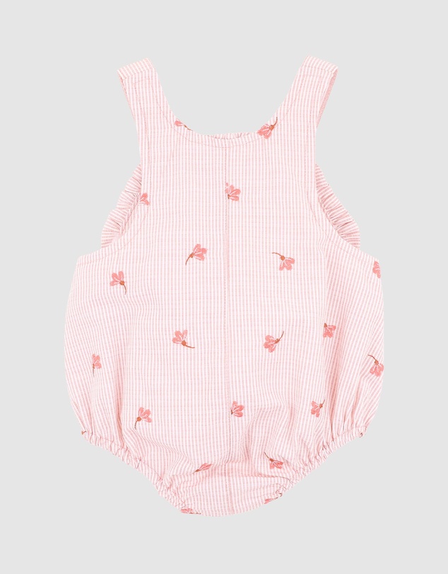 Fox & Finch - Songbird Embroidered Overalls - Babies