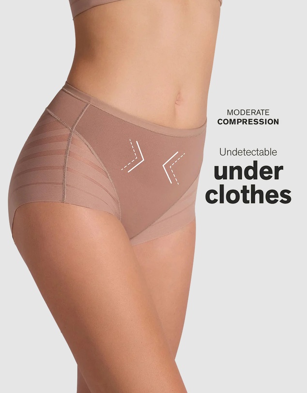 Leonisa - Lace Stripe Undetectable Seamless Shaping Brief