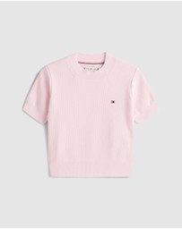 Tommy Hilfiger - Short Sleeve Chenille Sweater - Teens