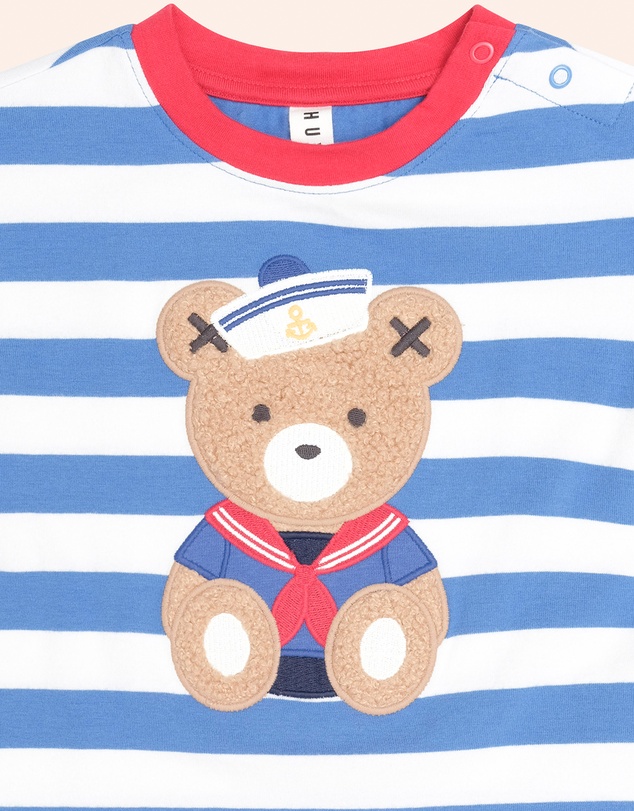 Huxbaby - Stripe Sitting Hux Tee - Babies-Kids