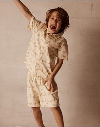 Alfred - Matteo Short Sleeve Shirt | Cream