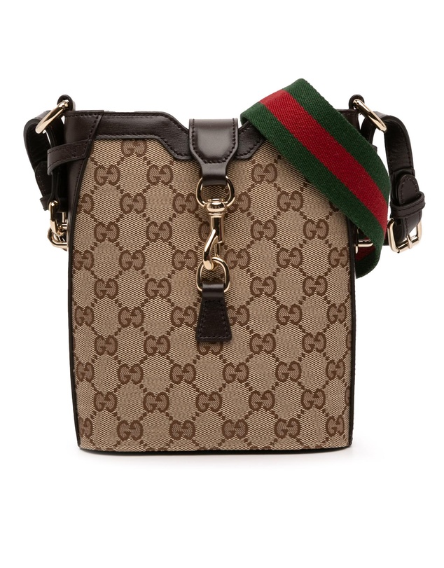 Pre-Loved by Azura Reborn - Pre-Loved Mini GG Canvas Web Bucket Bag