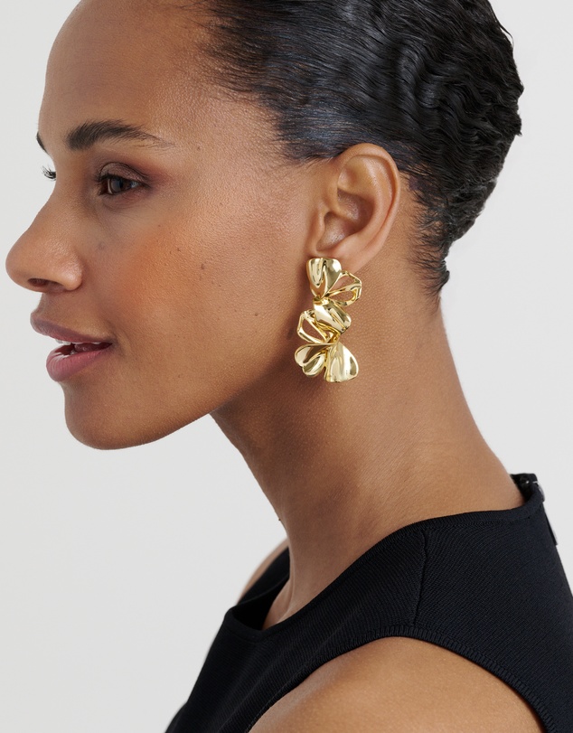 Ted Baker - LEIGHANNA: Abstract Leaf Drop Earrings
