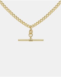 Zoe Olivia - 9K Gold T-Bar Necklace