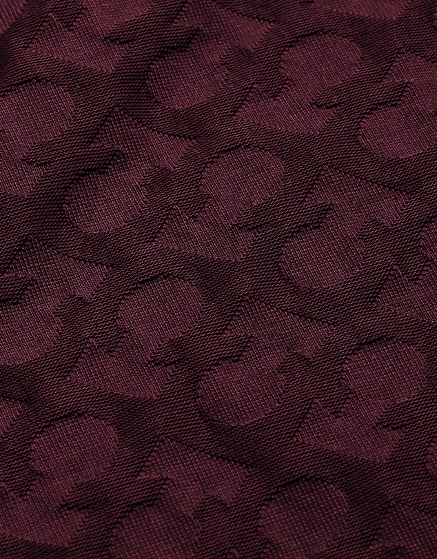 Calibre - Monogram Jacquard T-shirt Oxblood