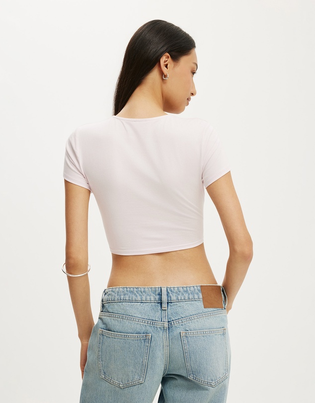 Cotton On - Bri Cropped Cardi Tee