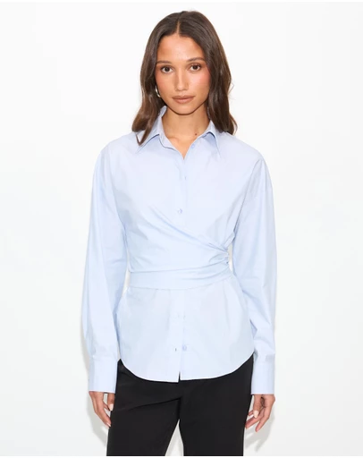 Dazie - Saffron Wrap Shirt