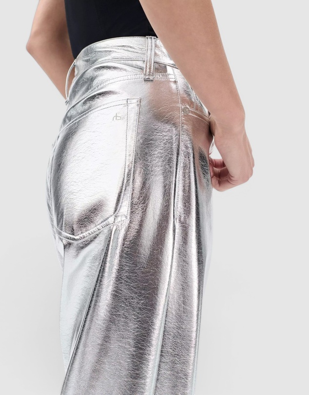 rag & bone - Logan Faux Leather Wide Leg Pants