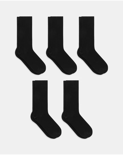 ARKET - 5 Pairs Supima Cotton Rib Socks