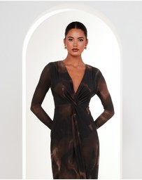 Pilgrim - Gabriella V-neck Knot Dress
