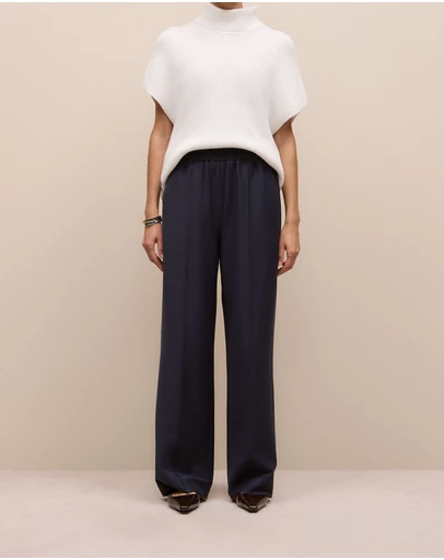Trenery - Pintucked Pull On Pant in Night Sky