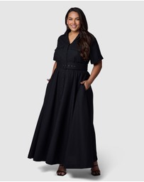 Something 4 Olivia - Gabrielle Linen Maxi Dress