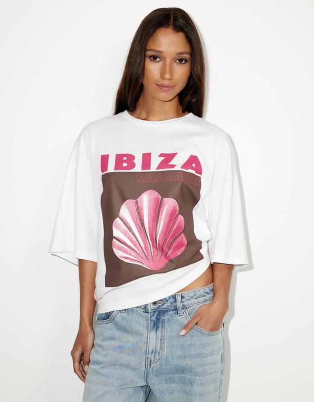 Dazie - Ibiza Oversized Graphic Tee