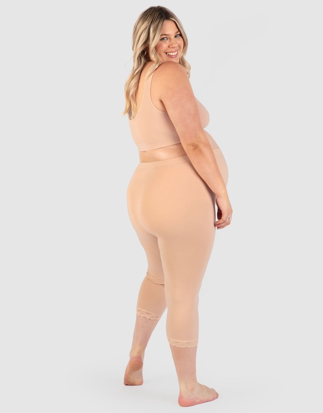 B Free Intimate Apparel - Maternity Anti Chafing High Rise 3/4 Cotton Rich Leggings
