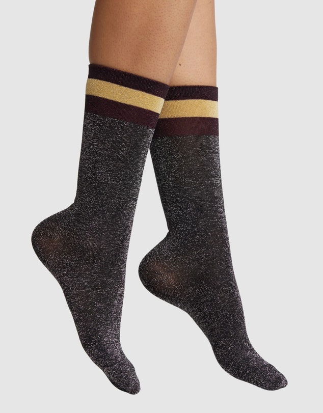 High Heel Jungle - Varsity Lurex 3/4 Socks