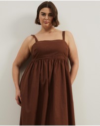 Atmos&Here Curvy - Fern Empire Line Midi Dress