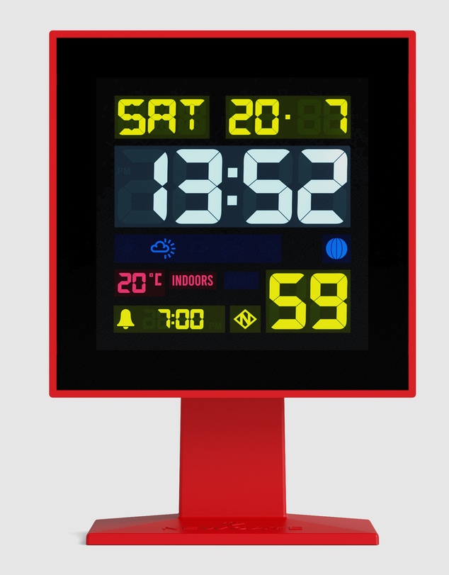 Newgate - Newgate Monolith Lcd Alarm Clock Fire Engine Red