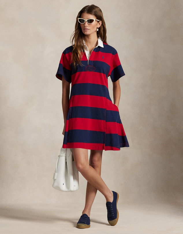 Polo Ralph Lauren - Striped Cotton Jersey Rugby Dress - ICONIC EXCLUSIVE