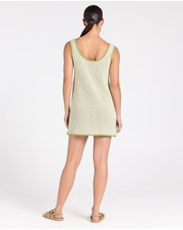 Poolside Paradiso - Palm Beach U Crochet Knit Dress - Palm