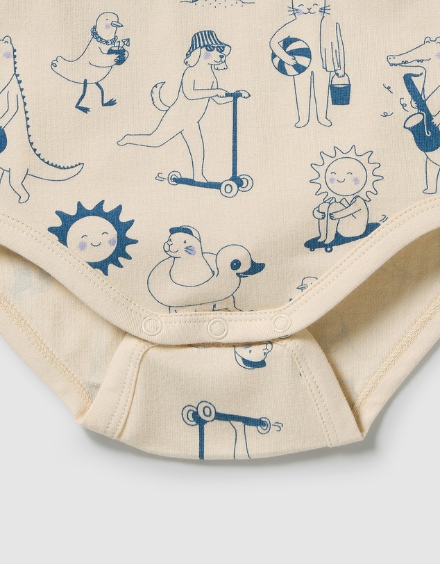 Wilson & Frenchy - Organic Henley Bodysuit - Babies