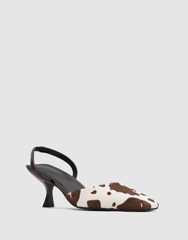 Nakedvice - The Cupid Cow Print Heel