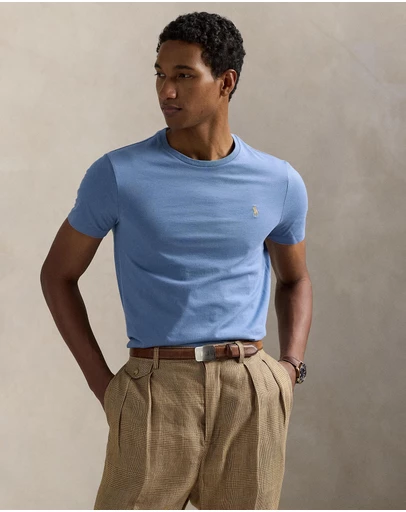 Polo Ralph Lauren - ICONIC EXCLUSIVE - Custom Slim Fit Jersey Crewneck T-shirt