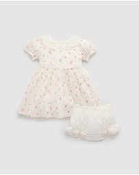 Purebaby - Rosebud Dress - Babies-Kids
