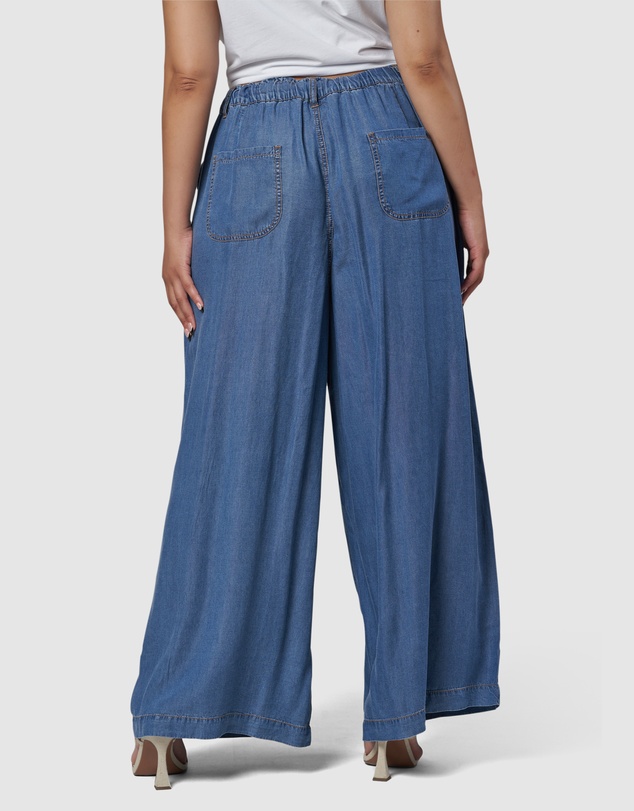 Indigo Tonic - Blake Chambray Wide Leg Pants
