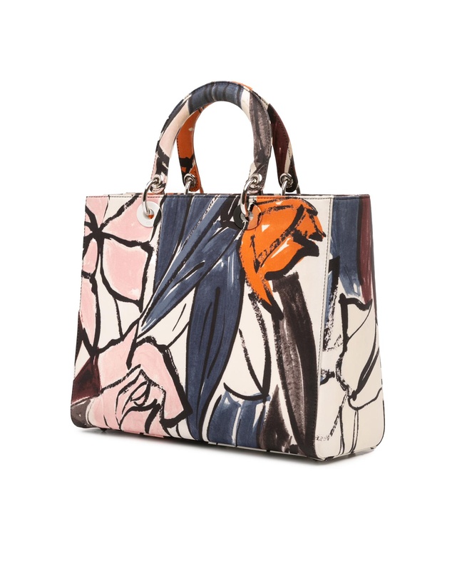 Pre-Loved by Azura Reborn - Pre-Loved Large Canvas Floral Graffiti Lady Dior