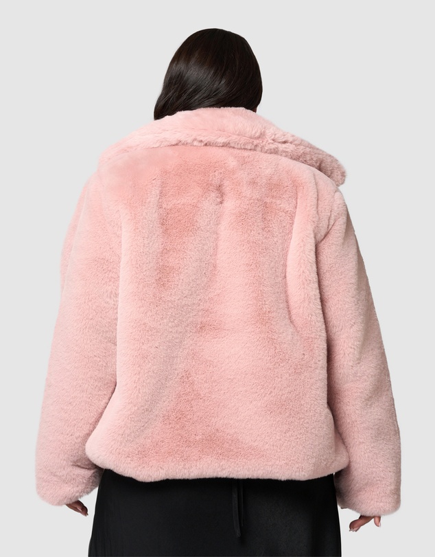 Sunday In The City - Midnight Aura Fur Jacket