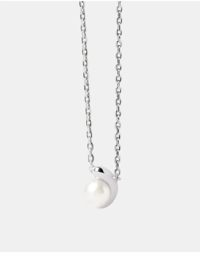 PDPAOLA - La Perla Solitary Silver Necklace