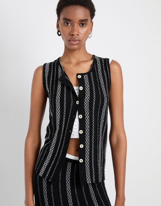 Proenza Schouler White Label - Alyna Vest In Textured Knit