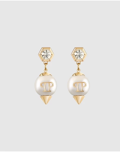Philipp Plein - Plein Rhapsody Gold-Tone Drop Earrings