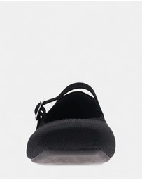 Mia Vita - Violet Mary-Jane Flats - Black