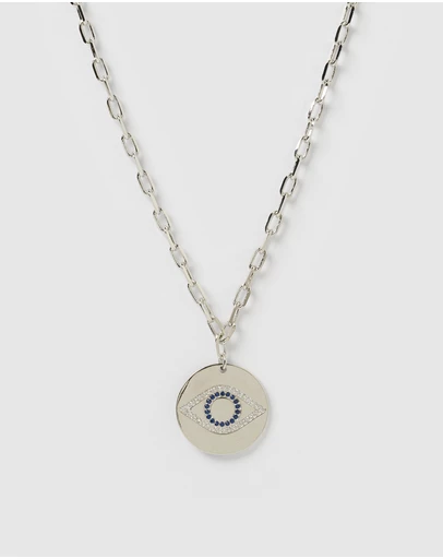 Izoa - Aria Embellished Eye Necklace