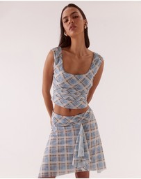 SOVERE - Novalyn Plaid Top